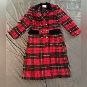 Rothchild Plaid Double-Breasted Wool Coat
